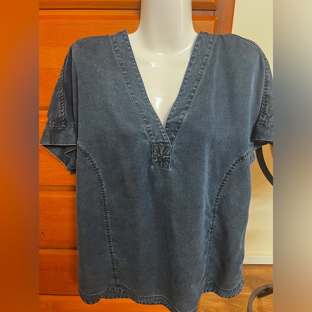 Soft Surroundings denim shirt size large